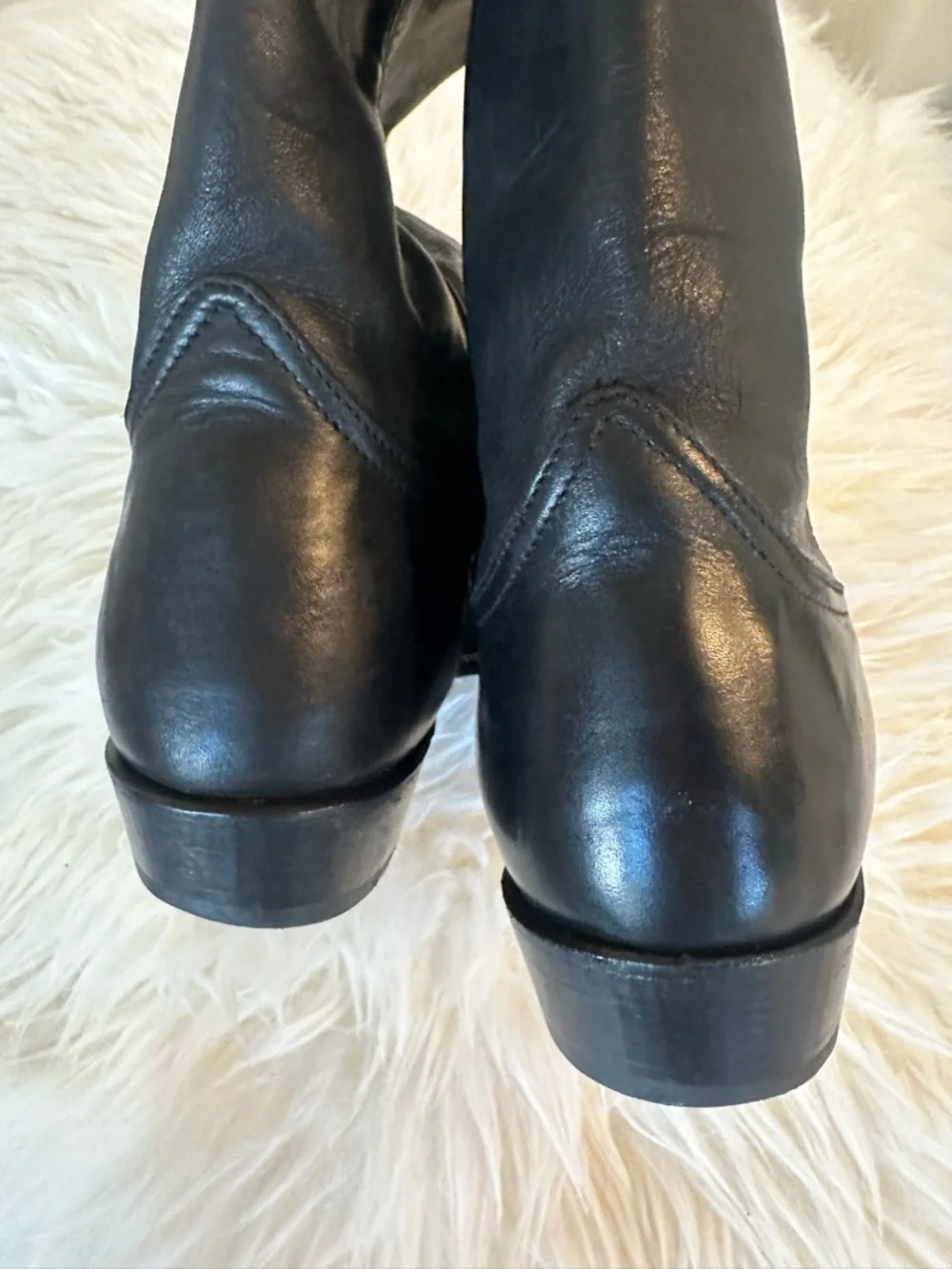Frye Black Leather Riding Boots 8